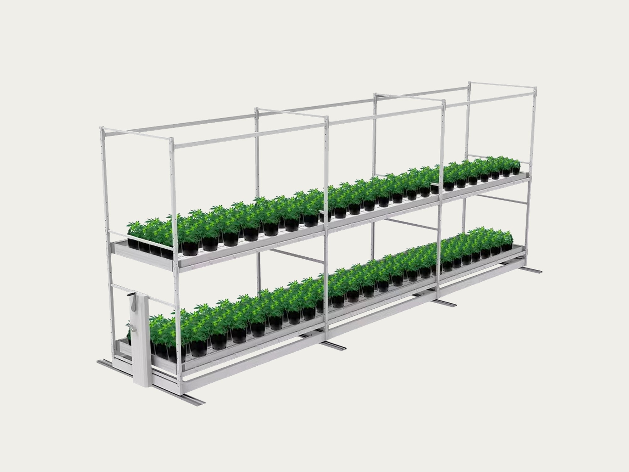 多层可移动种植架 · 多层立体·底部滑轨
